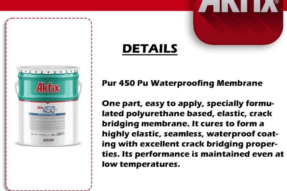 Pur 450 Pu Waterproofing Membrane