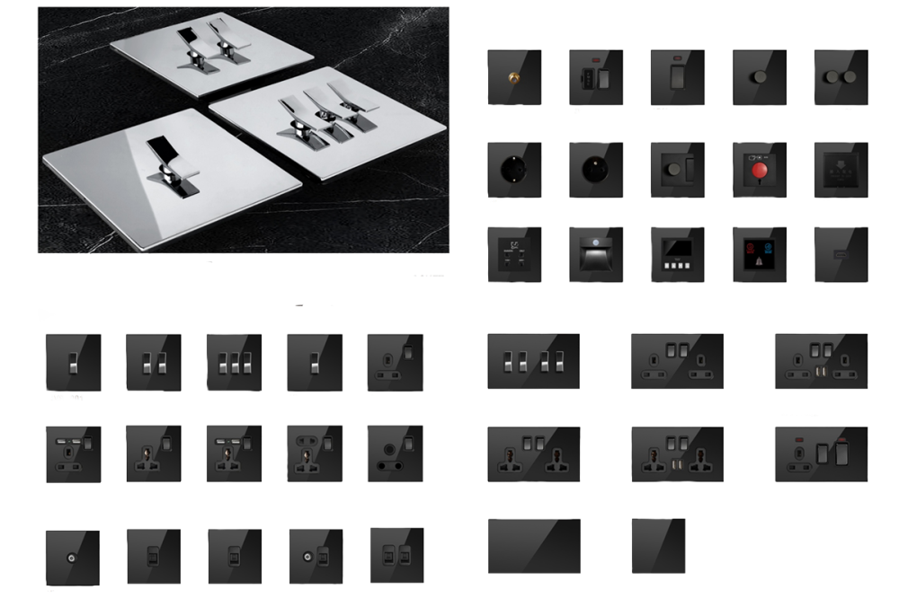NV9 Modern 3-Gang Switch – Durable Performance for Luxury Home Systems