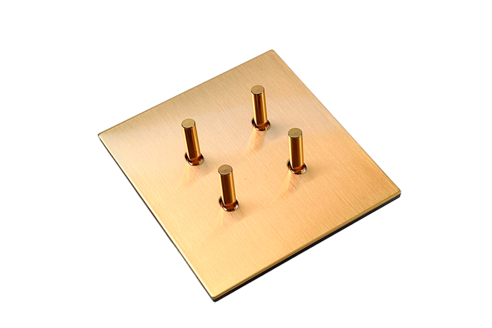 NV5 Modern 4-Gang Stainless Steel Switch – Premium Quality & Industrial Strength