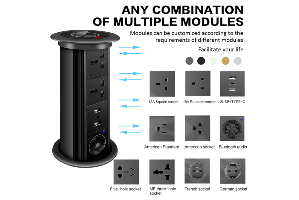 Motorized Pop-up Tabletop Socket – "pop"