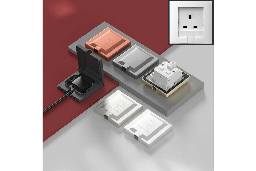  "Hidden" IP66 Waterproof Wall Socket