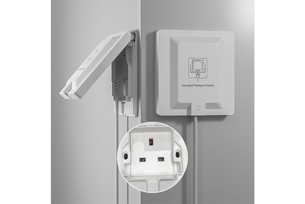  "Hidden" IP66 Waterproof Wall Socket