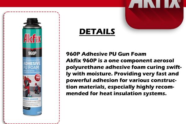 960P Adhesive PU Gun Foam