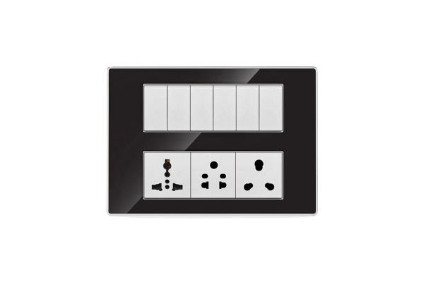 Glass-Finish Wall Socket & Switch – Where Smart Living Meets Modern Luxury